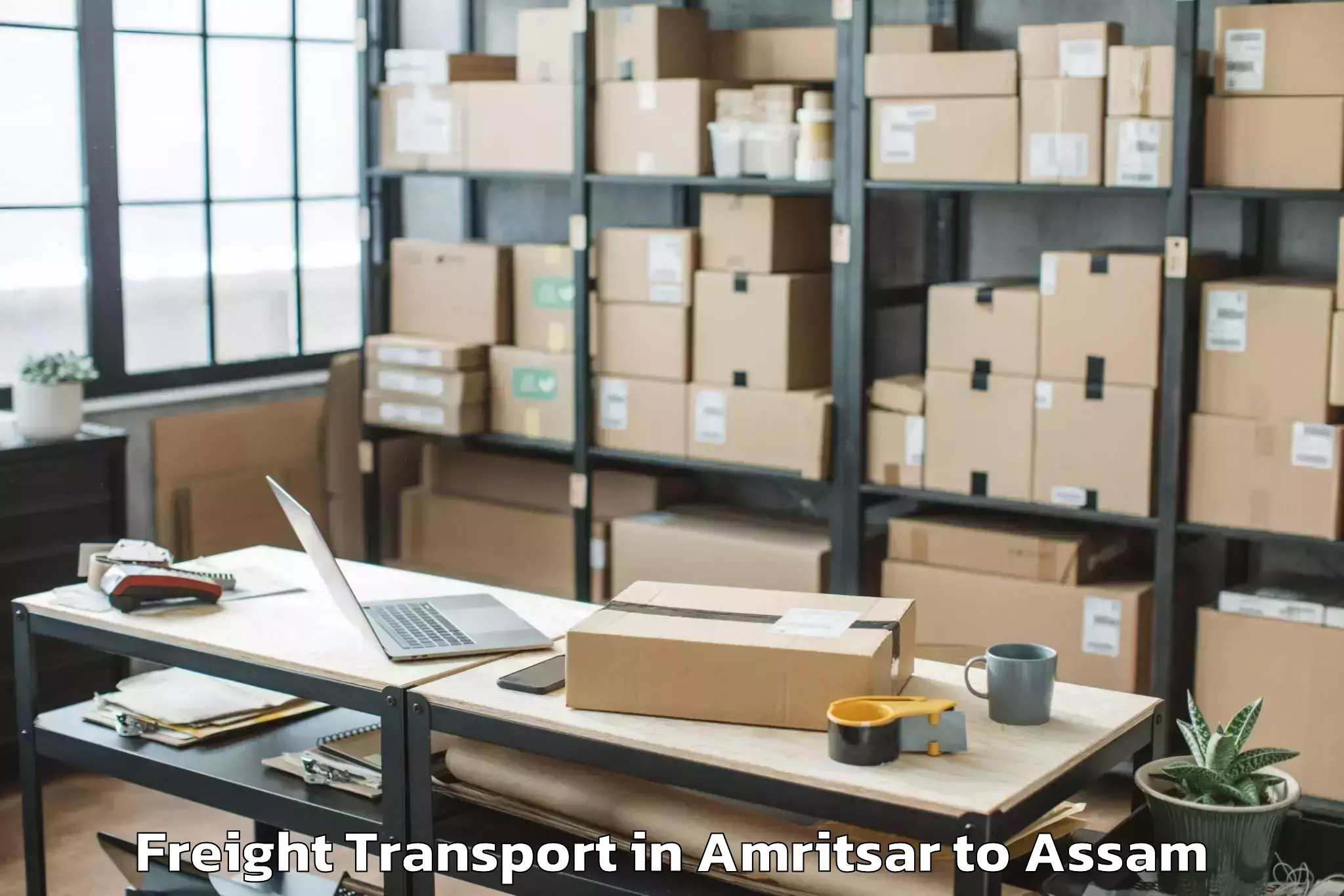 Leading Amritsar to Gogamukh Freight Transport Provider